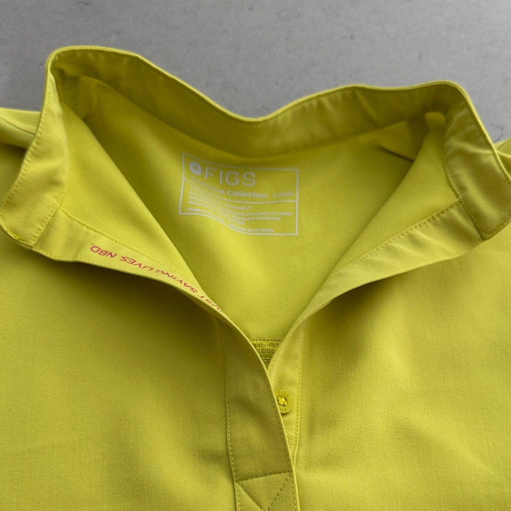 Figs Women's Bright Yellow Tunic Top